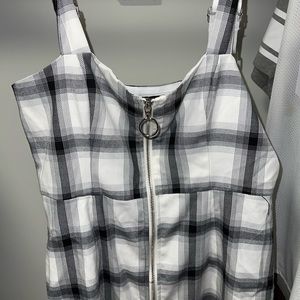 Black & White Plaid Dress